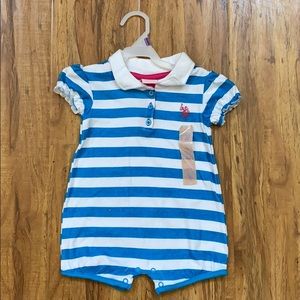 ✨NWT Infant Striped Polo Romper!✨